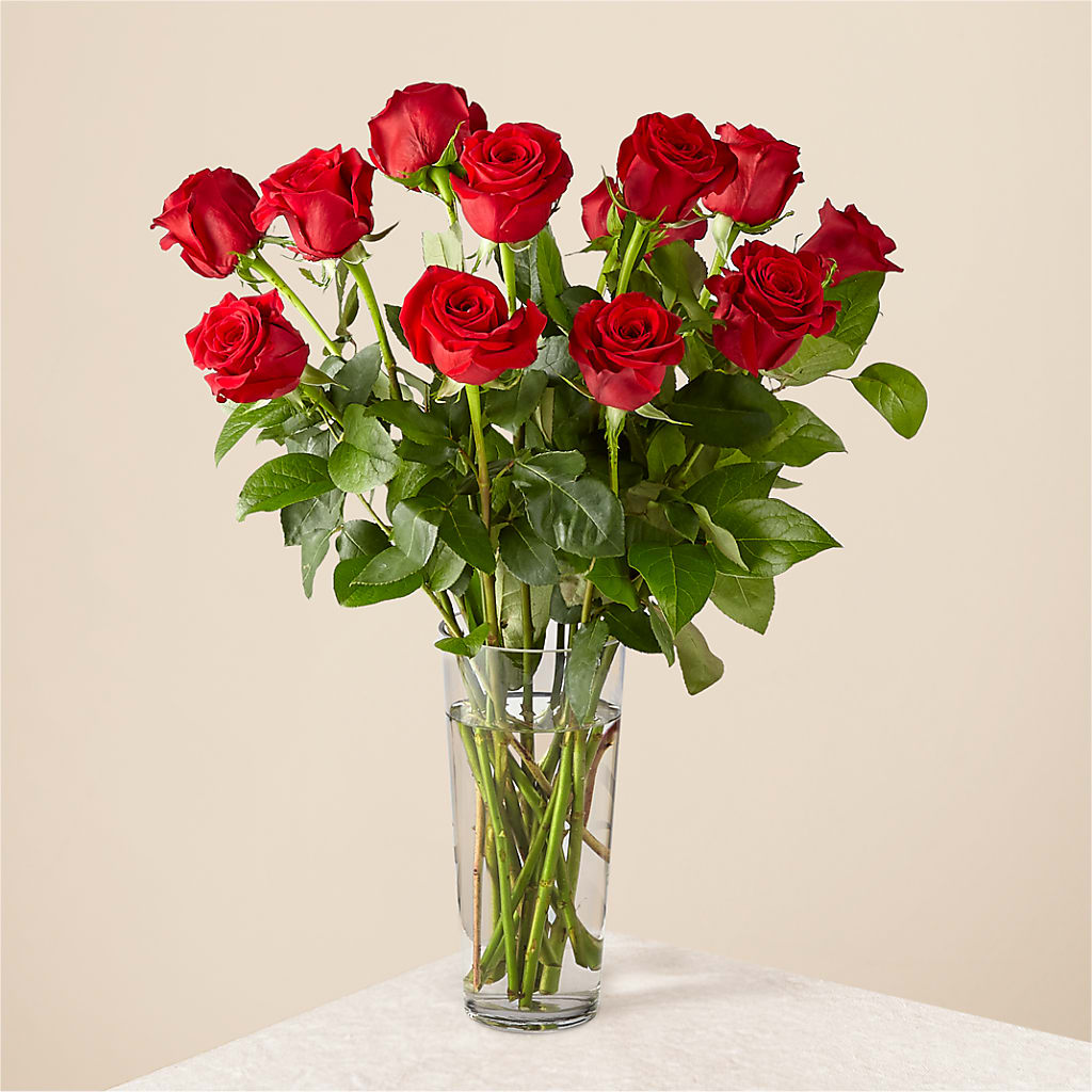 Long Stem Red Rose Bouquet – Rosewood Flower Shop, Humble TX