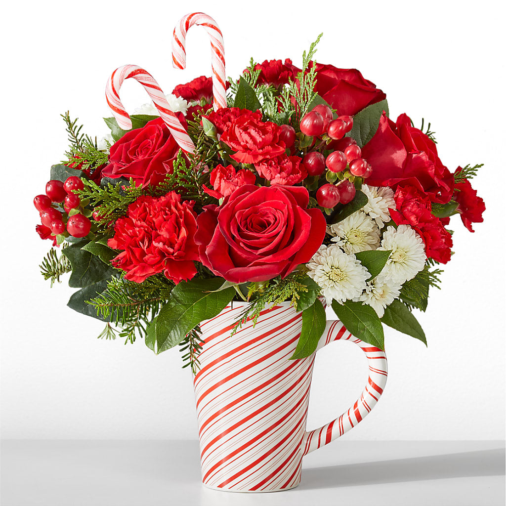 Peppermint Swirl Mug – Rosewood Flower Shop, Humble TX