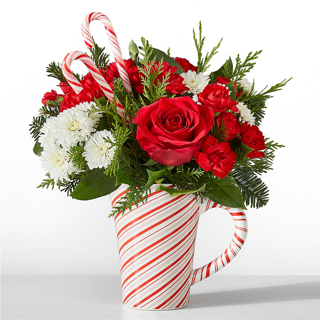 Peppermint Swirl Mug – Rosewood Flower Shop, Humble TX