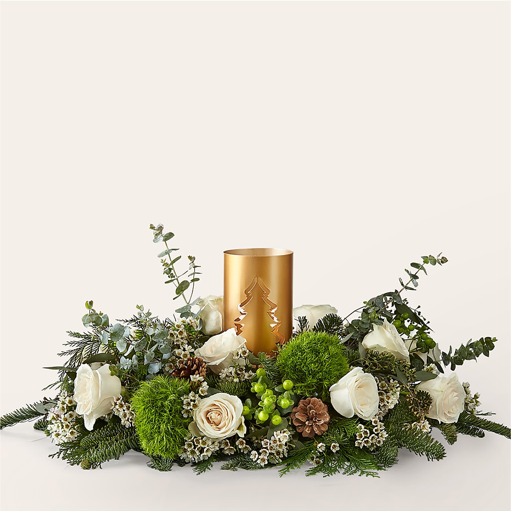 Chestnuts Roasting Centerpiece – Rosewood Flower Shop, Humble TX