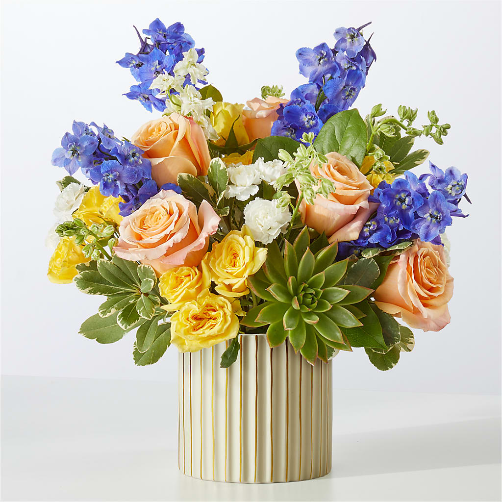 Cobalt Reverie Bouquet – Rosewood Flower Shop, Humble TX