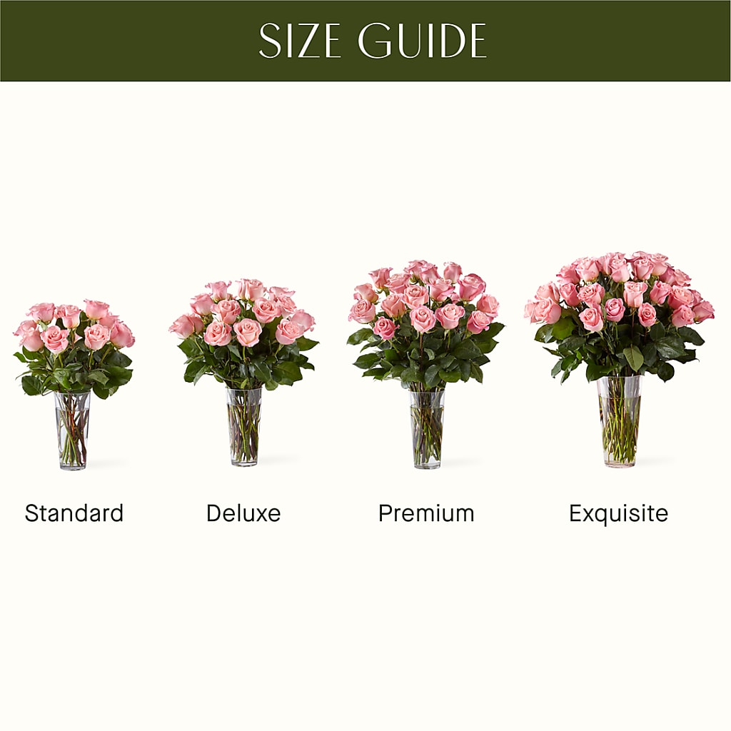 Long Stem Pink Rose Bouquet – Rosewood Flower Shop, Humble TX