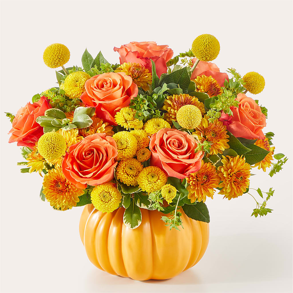 Gourdgeous Pumpkin – Rosewood Flower Shop, Humble TX