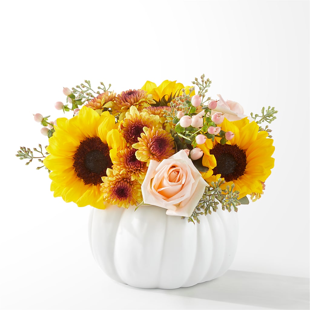 Pumpkin to Talk About Bouquet – Rosewood Flower Shop, Humble TX