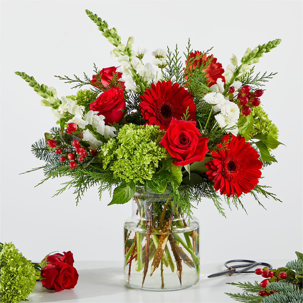 Merry Moment Bouquet – A Florist Original – Rosewood Flower Shop, Humble TX