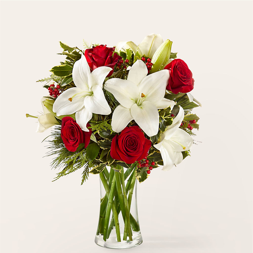Sparkling Snowflakes Bouquet – Rosewood Flower Shop, Humble TX