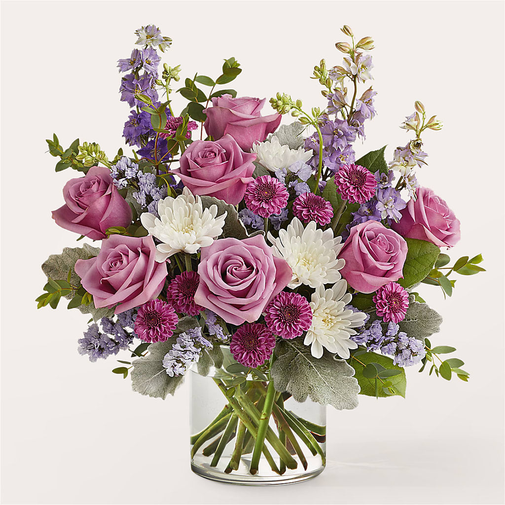 Violet Frost Bouquet – Rosewood Flower Shop, Humble TX