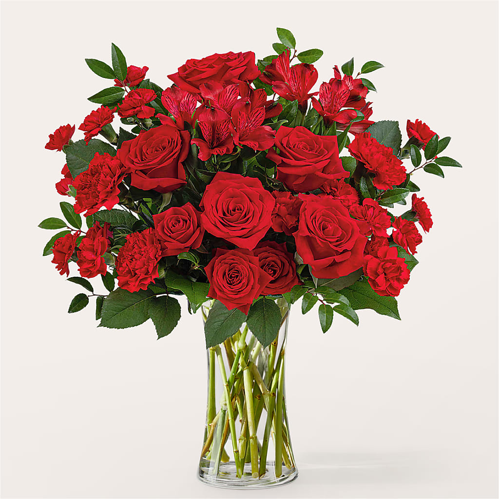 Brilliant Ruby Bouquet – Rosewood Flower Shop, Humble TX