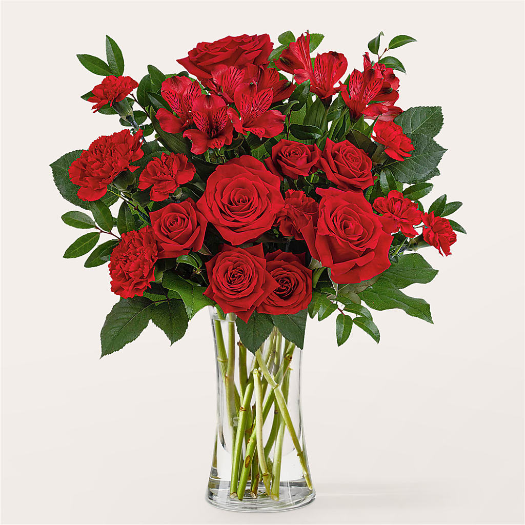 Brilliant Ruby Bouquet – Rosewood Flower Shop, Humble TX