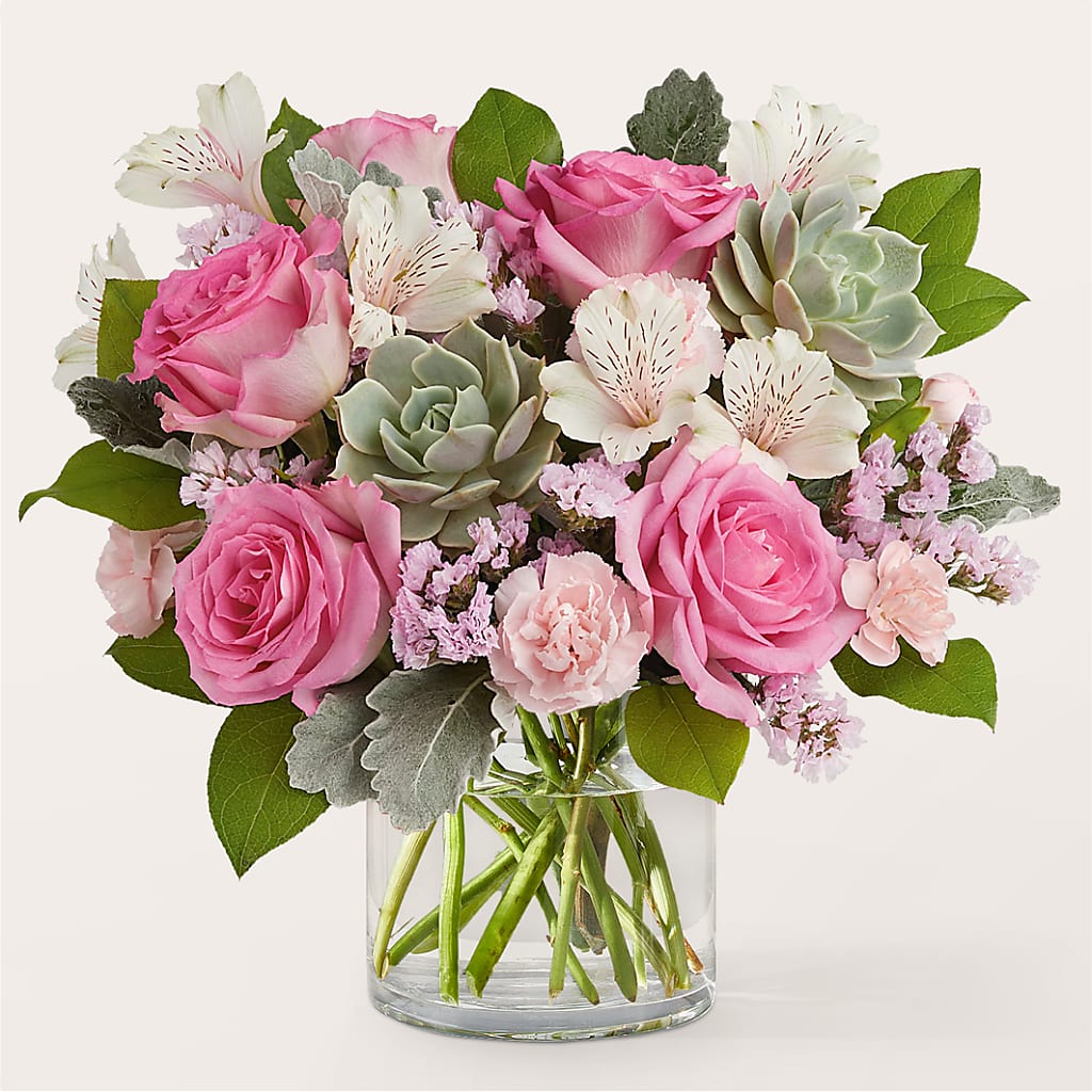 Dusty Rose Bouquet – Rosewood Flower Shop, Humble TX