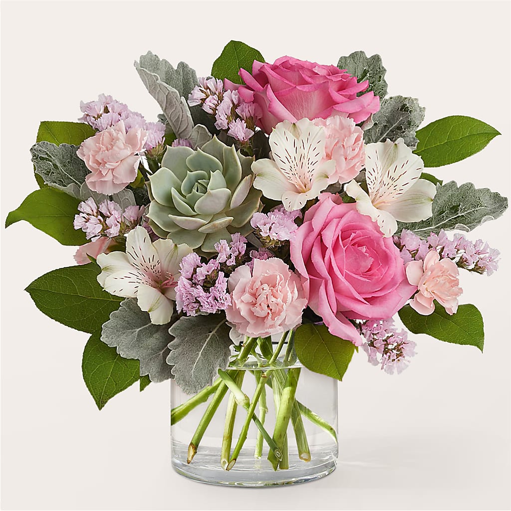 Dusty Rose Bouquet – Rosewood Flower Shop, Humble TX