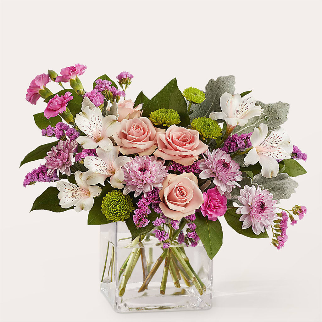 Pink Suede Bouquet – Rosewood Flower Shop, Humble TX