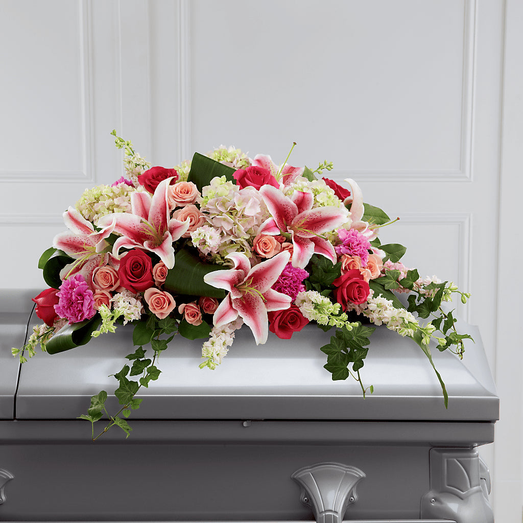 Splendid Grace Casket Spray – Rosewood Flower Shop, Humble TX