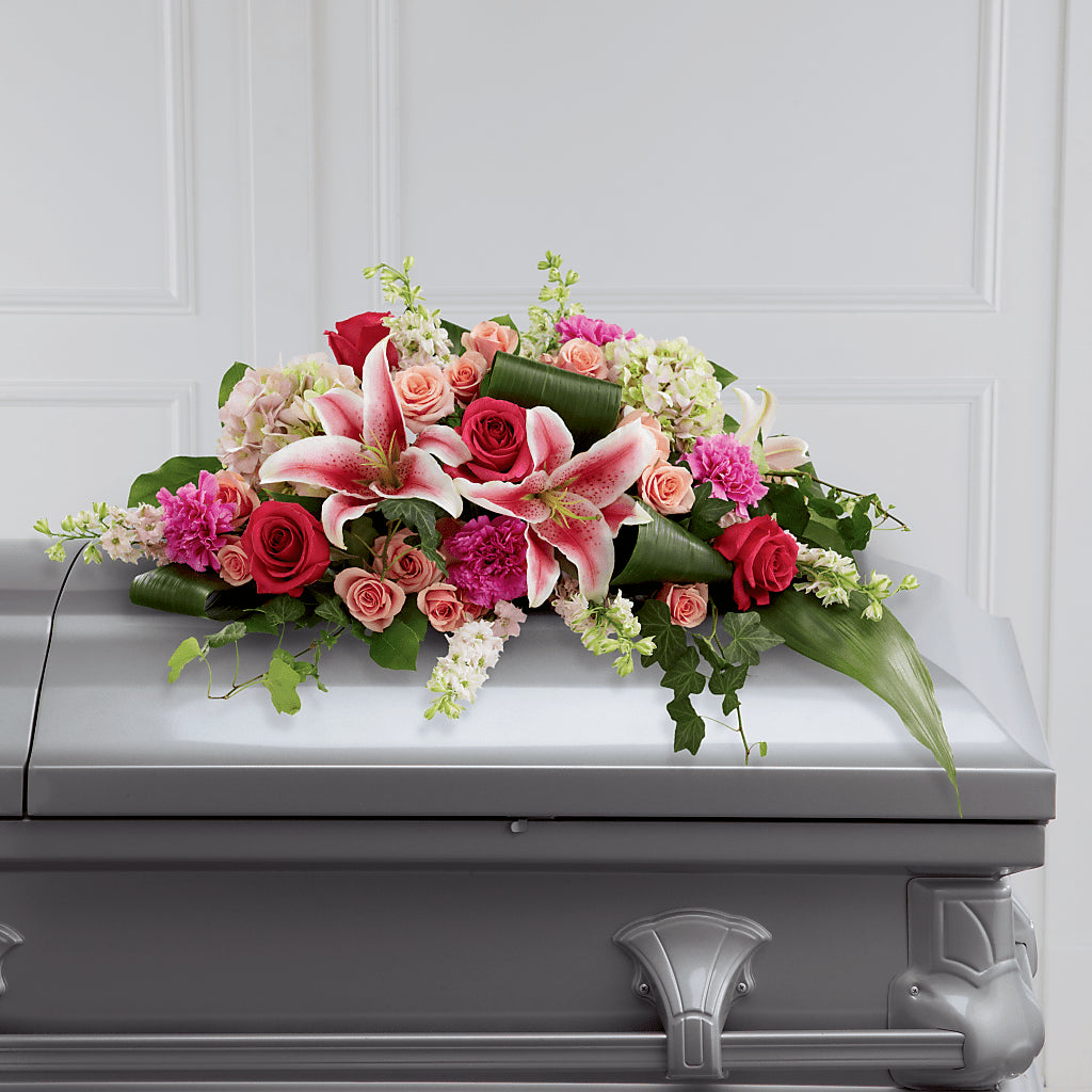 Splendid Grace Casket Spray – Rosewood Flower Shop, Humble TX