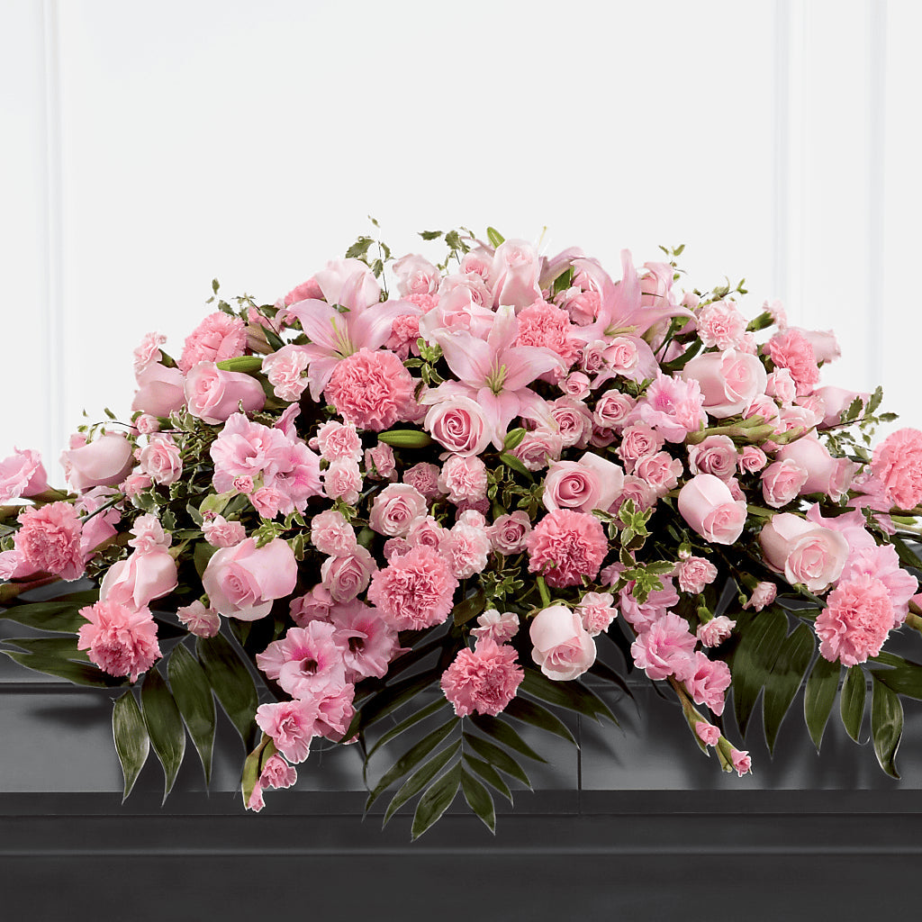 Garden of Comfort Casket Spray (Standard) – Rosewood Flower Shop, Humble TX