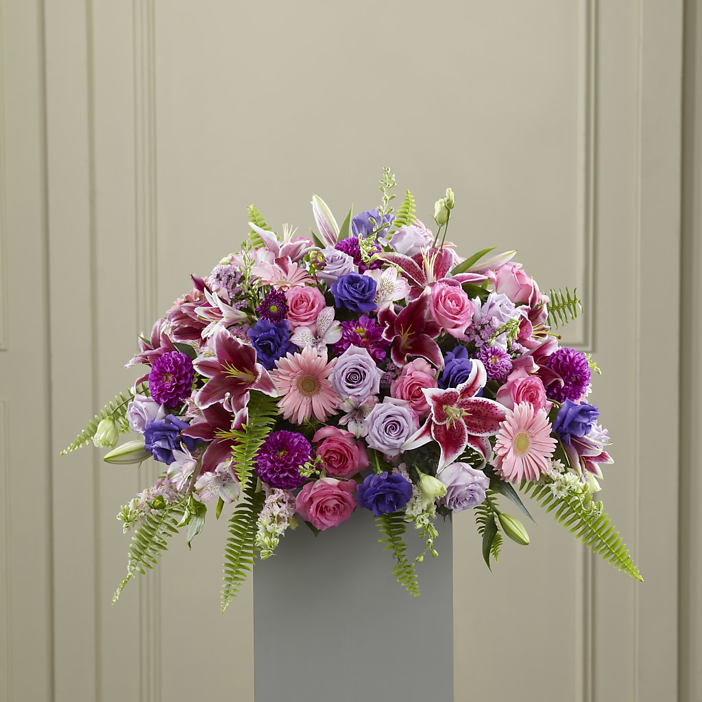 Fare Thee Well Pedestal – Rosewood Flower Shop, Humble TX