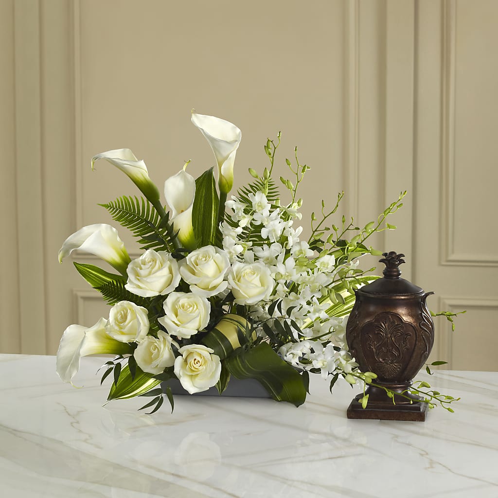 At Peace Arrangement – Rosewood Flower Shop, Humble TX