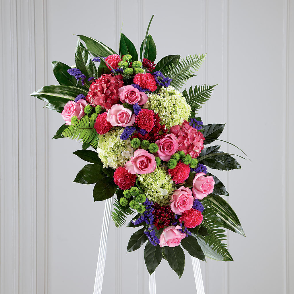 Refreshing Mix Standing Spray – Rosewood Flower Shop, Humble TX
