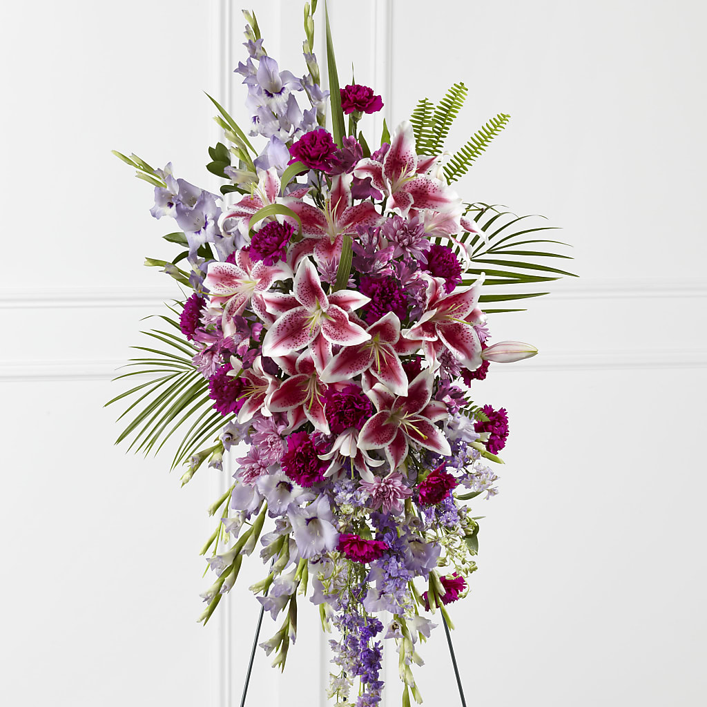Tender Touch Standing Spray – Rosewood Flower Shop, Humble TX