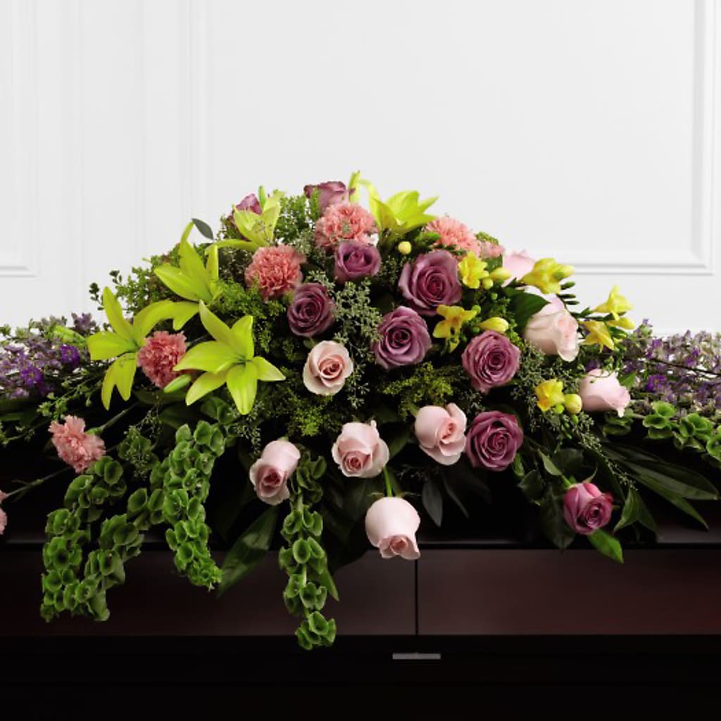 Forever Beloved Casket Spray – Rosewood Flower Shop, Humble TX