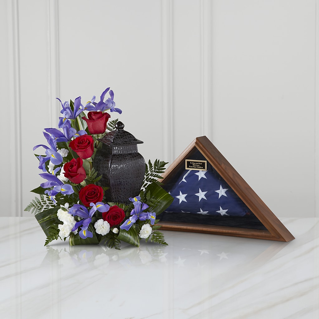 Patriotic Tribute Arrangement – Rosewood Flower Shop, Humble TX