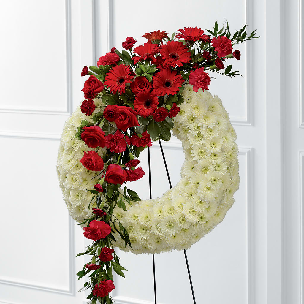 Graceful Tribute Wreath – Rosewood Flower Shop, Humble TX
