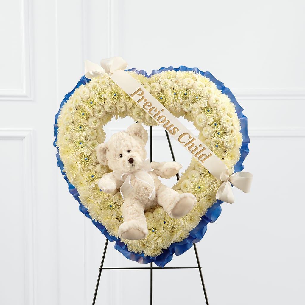 Precious Child Standing Heart – Rosewood Flower Shop, Humble TX