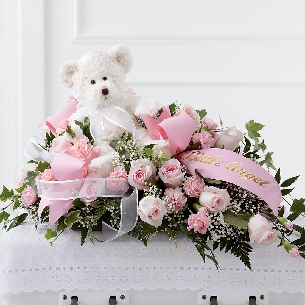 Touch of Sympathy Casket Spray – Rosewood Flower Shop, Humble TX