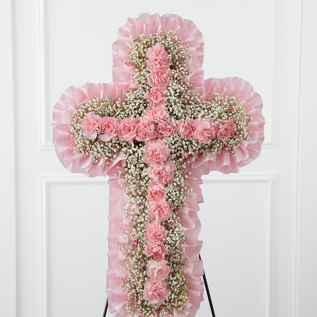 Angel's Cross Easel – Rosewood Flower Shop, Humble TX
