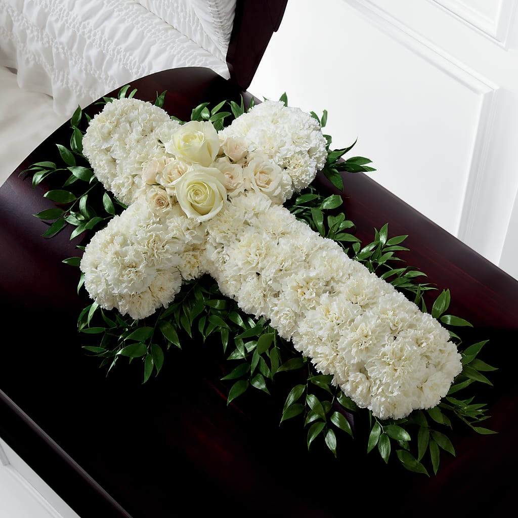Peaceful Memories Casket Spray (Standard) – Rosewood Flower Shop, Humble TX