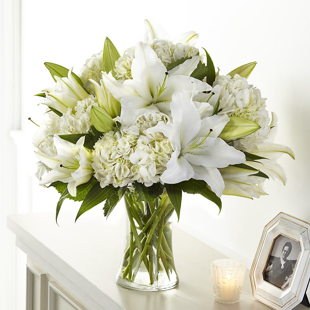 Compassionate Lily Bouquet – Rosewood Flower Shop, Humble TX