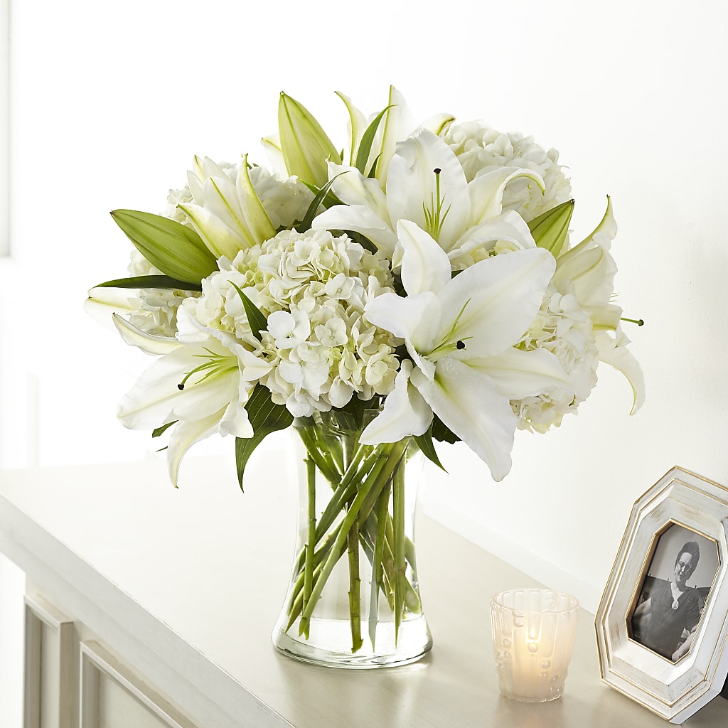 Compassionate Lily Bouquet – Rosewood Flower Shop, Humble TX