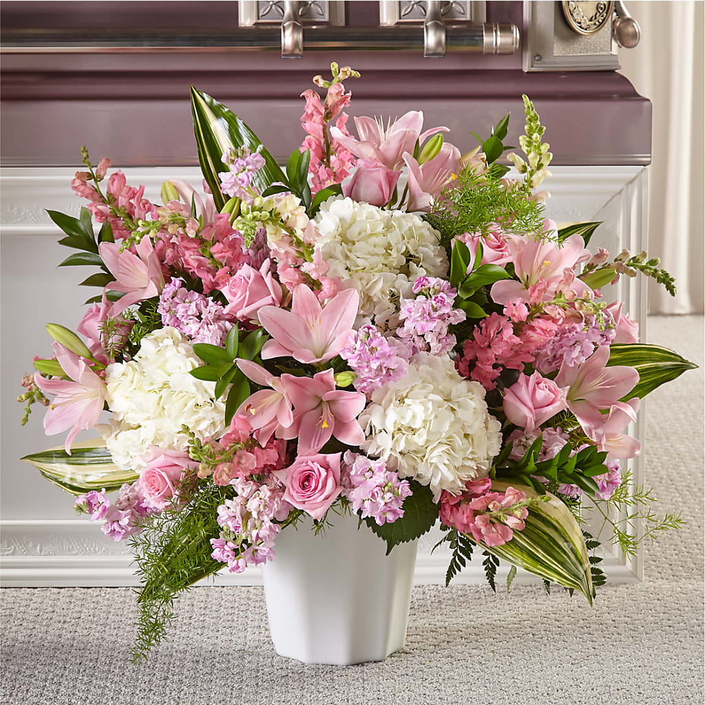 Simply Serene Floor Basket – Rosewood Flower Shop, Humble TX