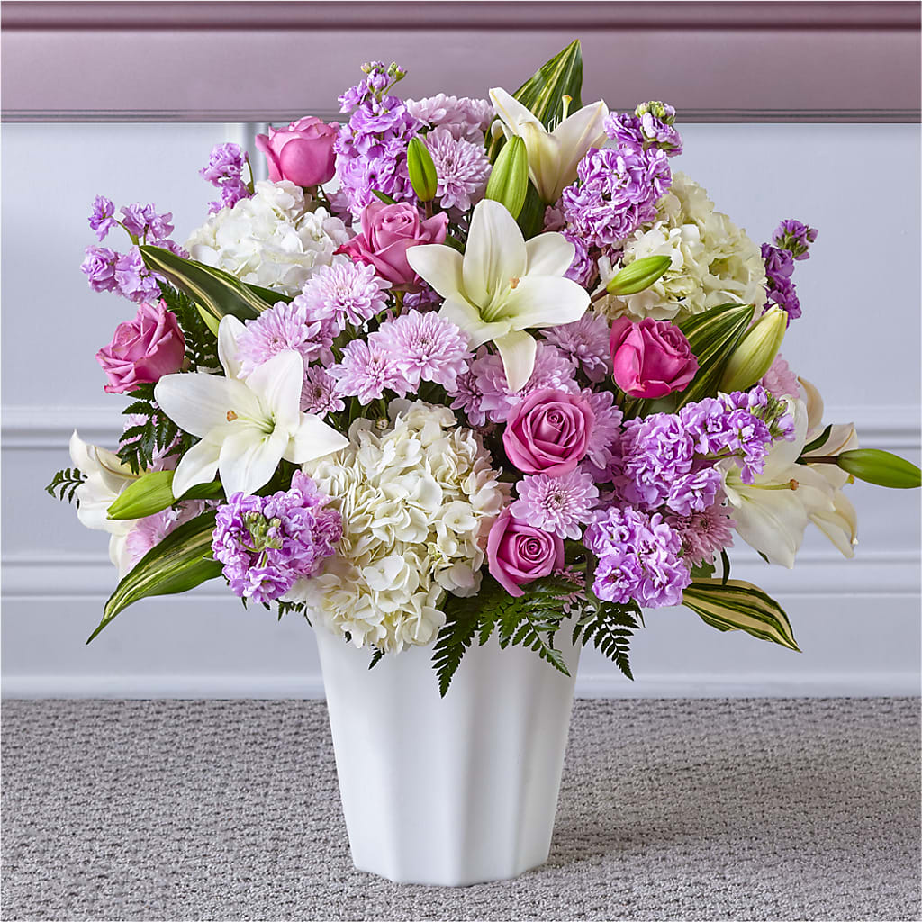 Heaven Sent Floor Basket – Rosewood Flower Shop, Humble TX