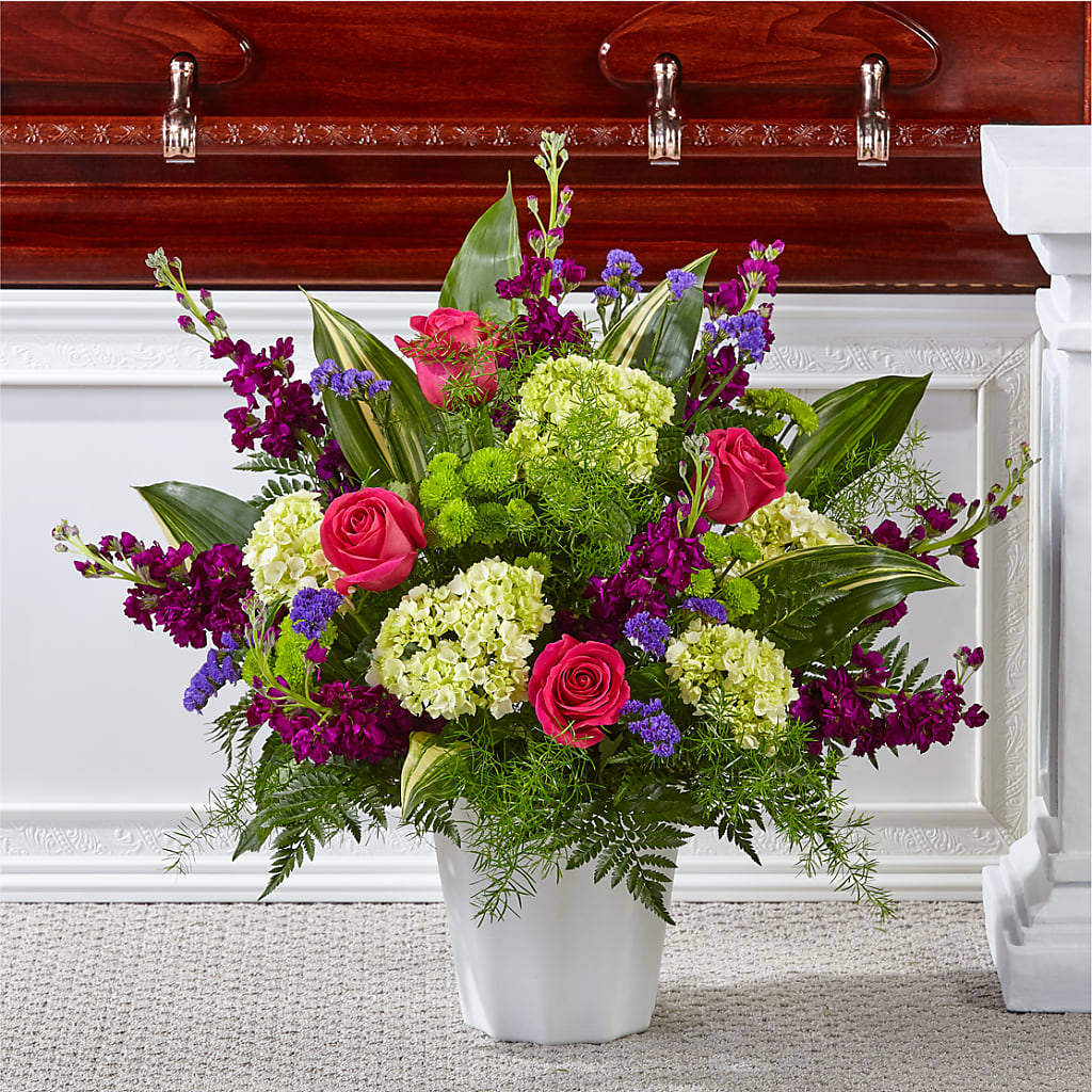 Beautiful Horizons Floor Basket – Rosewood Flower Shop, Humble TX