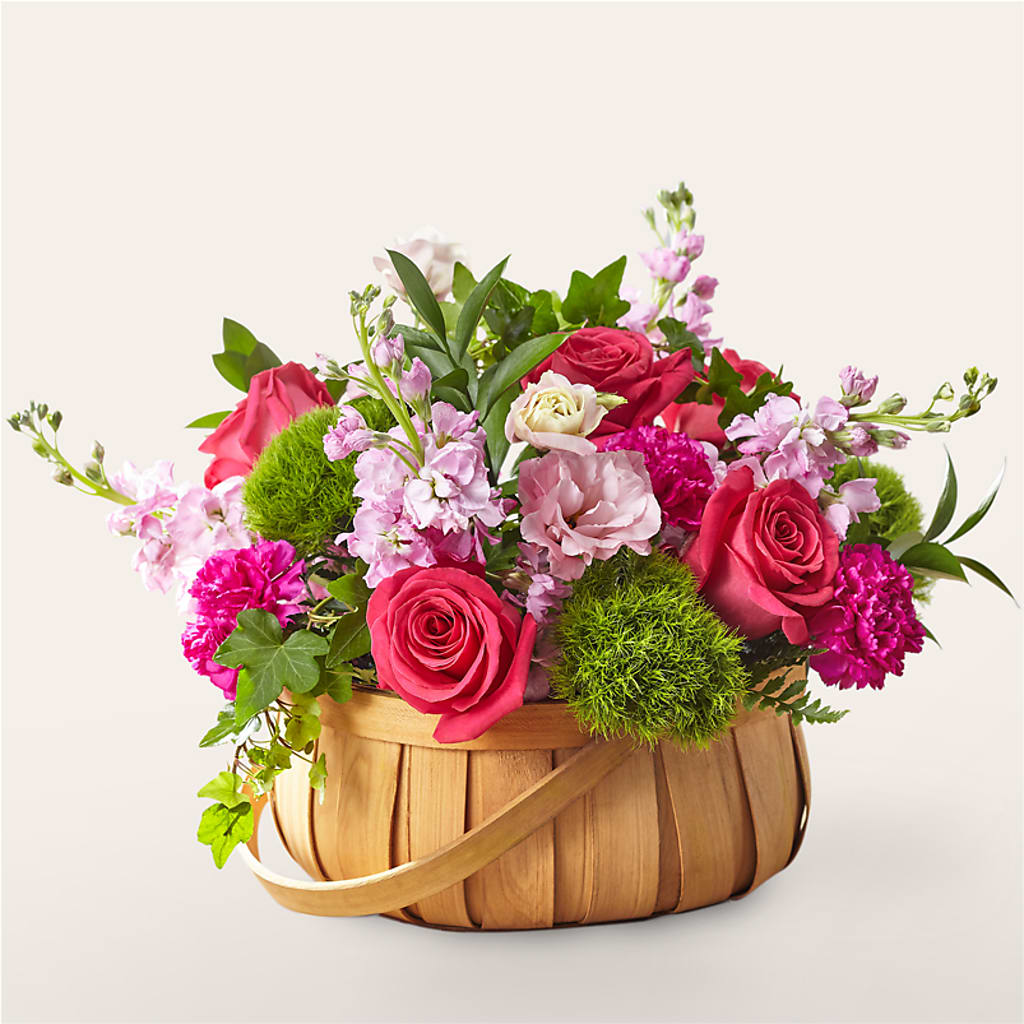 Radiance in Bloom Basket – Rosewood Flower Shop, Humble TX