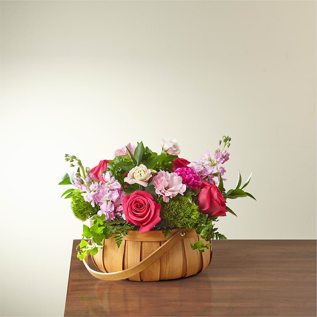 Radiance in Bloom Basket – Rosewood Flower Shop, Humble TX
