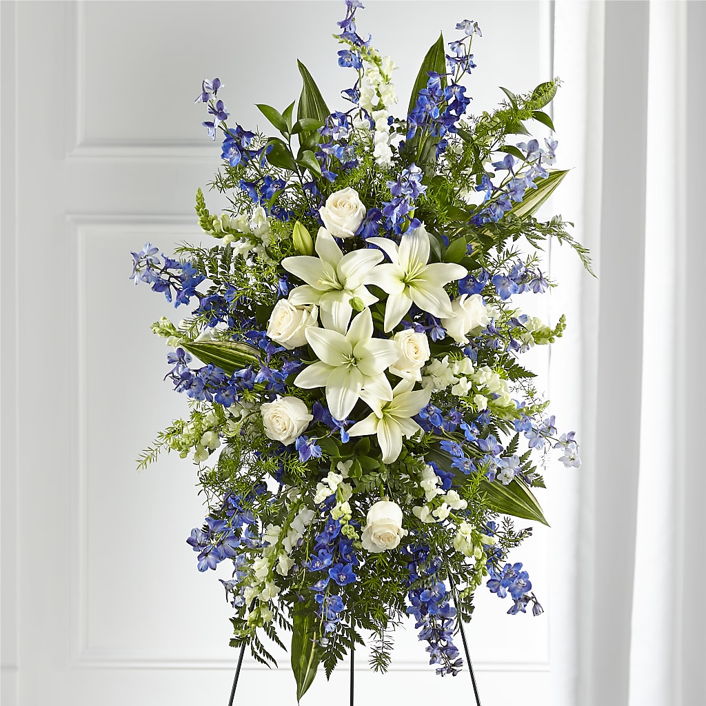 Faithful Friend Standing Spray – Rosewood Flower Shop, Humble TX