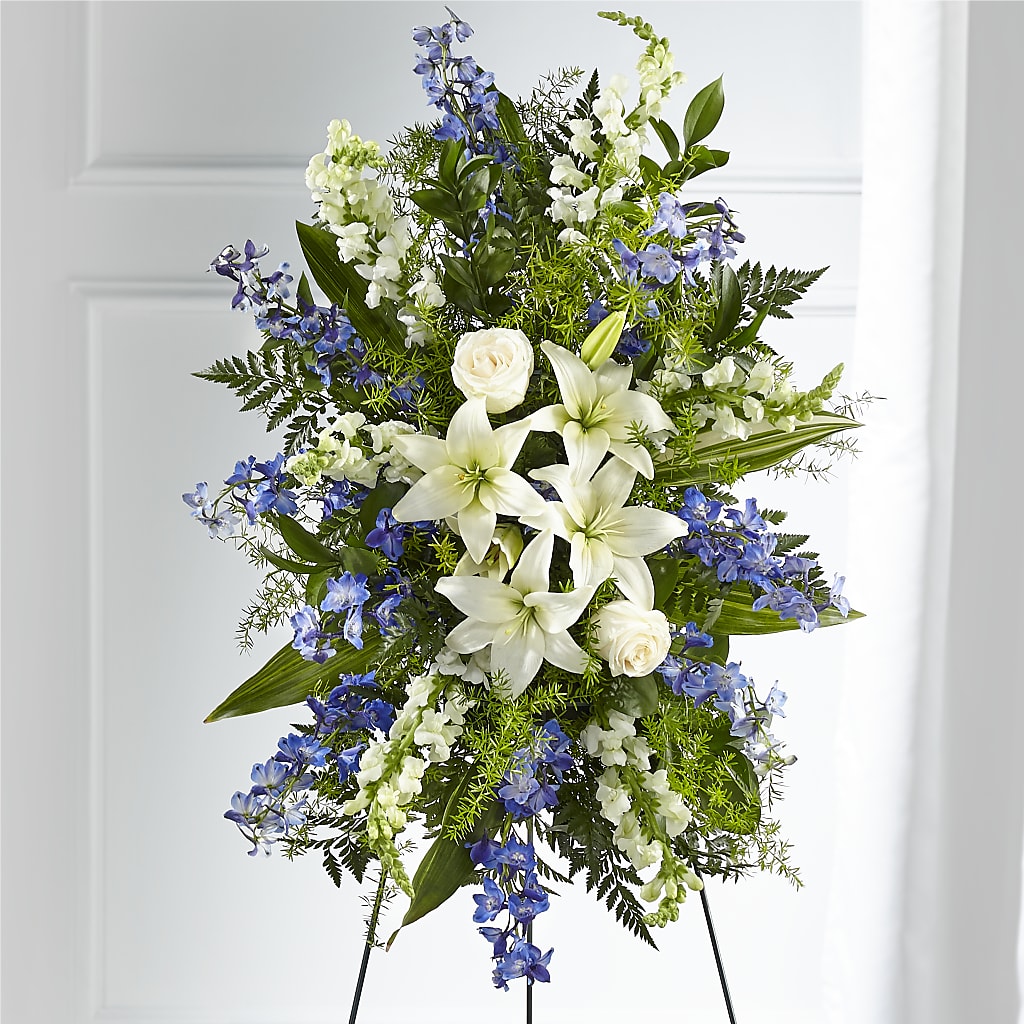 Faithful Friend Standing Spray – Rosewood Flower Shop, Humble TX
