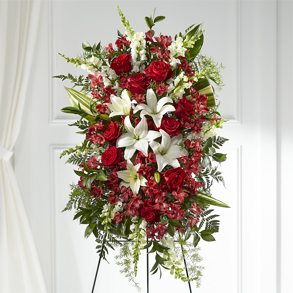 Everlasting Memory Standing Spray – Rosewood Flower Shop, Humble TX