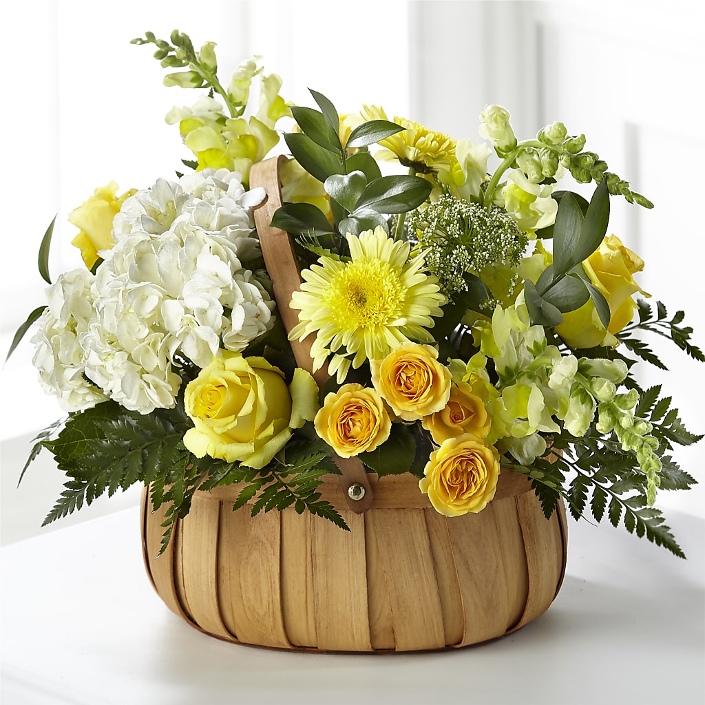 Rustic Remembrance Basket – Rosewood Flower Shop, Humble TX