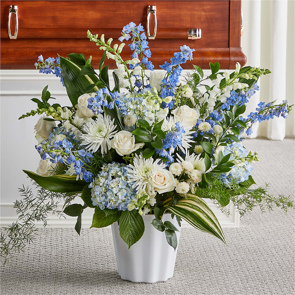Everlasting Memories Floor Basket – Rosewood Flower Shop, Humble TX