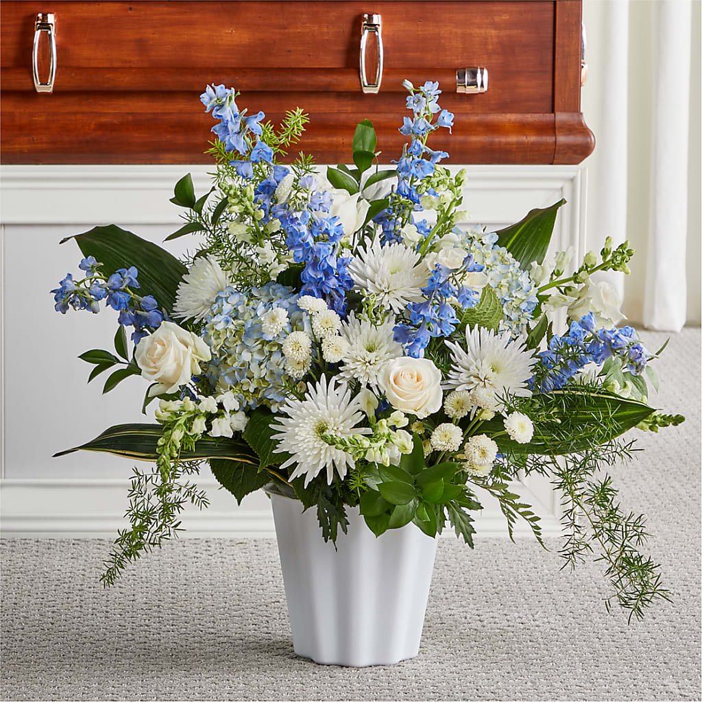 Everlasting Memories Floor Basket – Rosewood Flower Shop, Humble TX