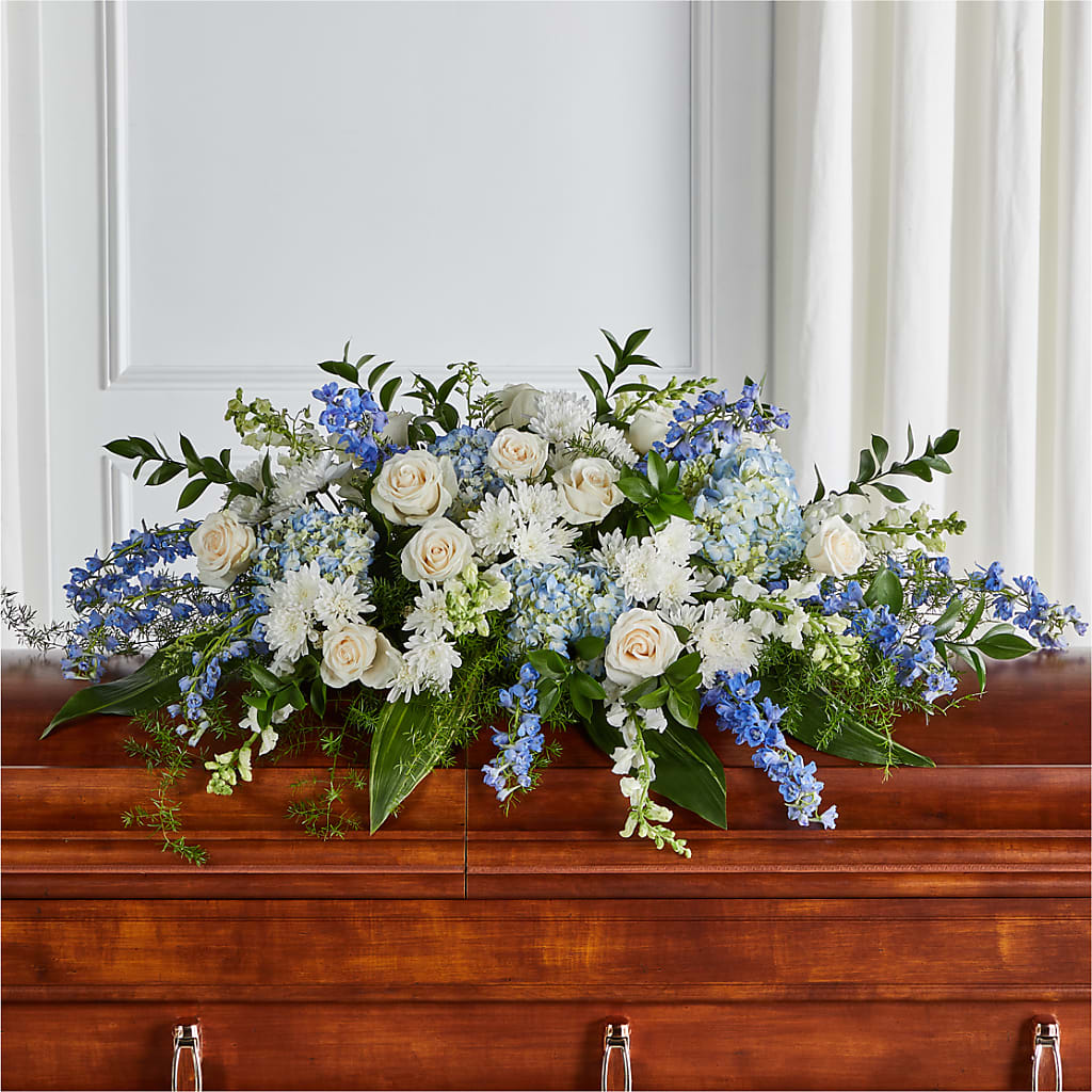 Timeless Essence Casket Spray – Rosewood Flower Shop, Humble TX