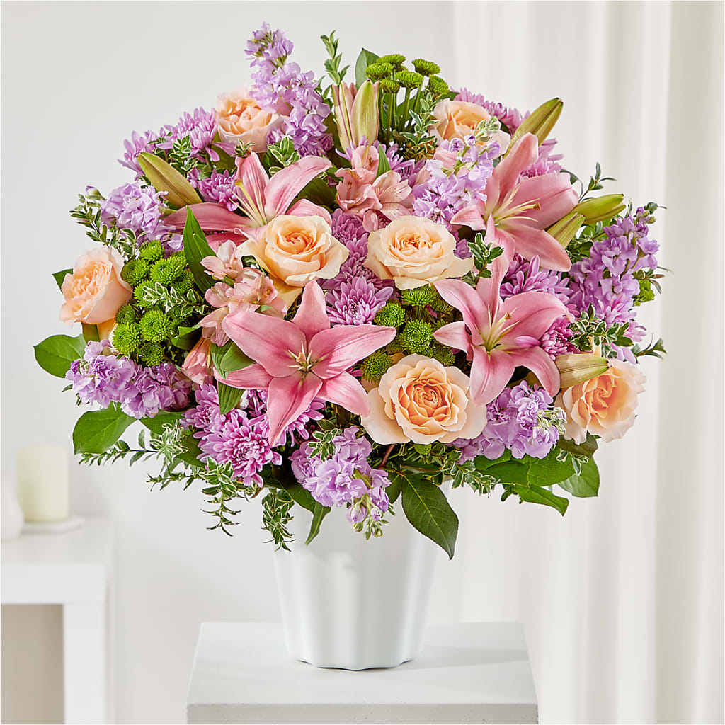 Supportive Embrace Tabletop Basket – Rosewood Flower Shop, Humble TX