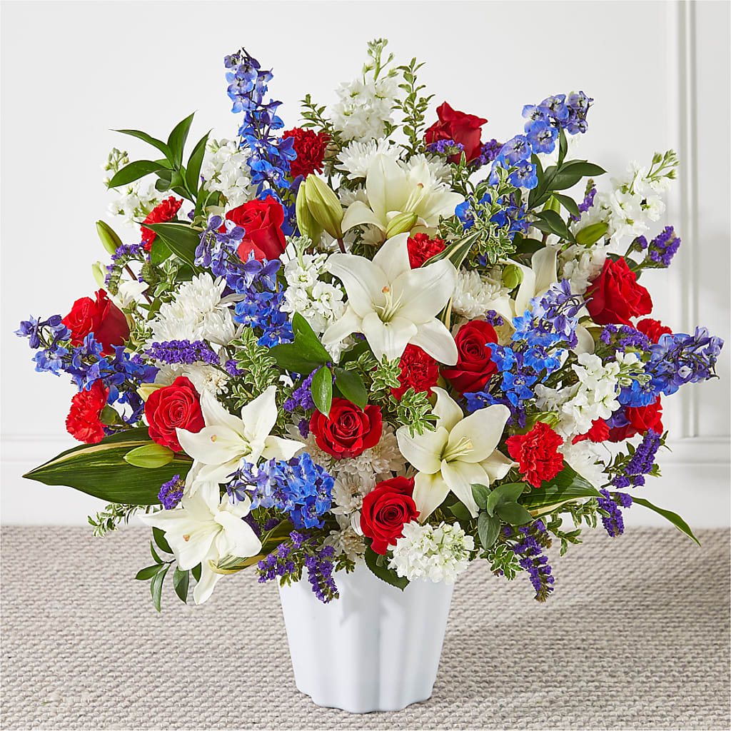 Consoled Floor Basket – Rosewood Flower Shop, Humble TX