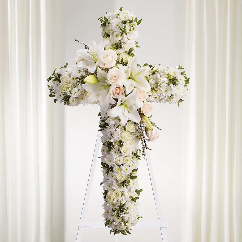 Spiritual Guidance Standing Spray – Rosewood Flower Shop, Humble TX