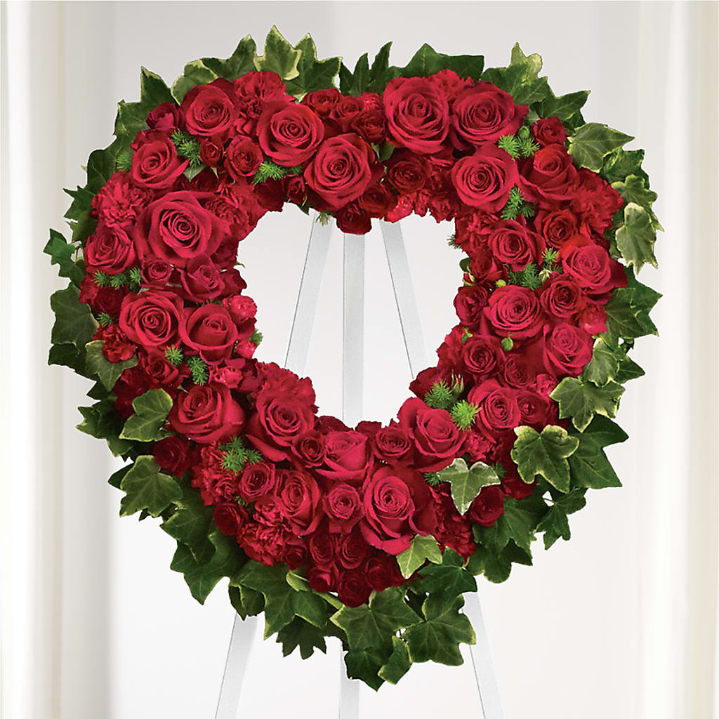 Wholehearted Standing Spray – Rosewood Flower Shop, Humble TX