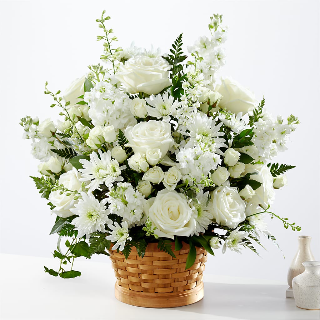 Heartfelt Condolences Arrangement – Rosewood Flower Shop, Humble TX