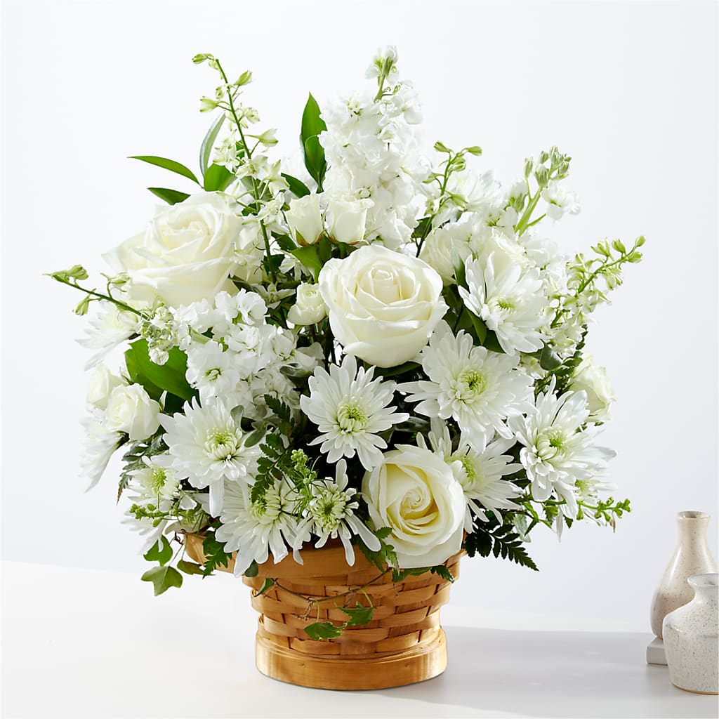 Heartfelt Condolences Arrangement – Rosewood Flower Shop, Humble TX